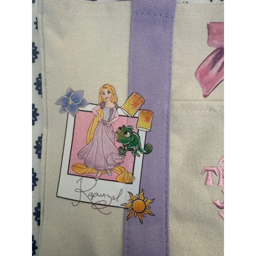 Disney Rapunzel and Pascal Photo Custom Made Trader Joes Mini Tote One of a Kind - Picture 9 of 11